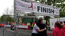 Mini Marathon - At the finish line last Sunday. Click on photo for more.