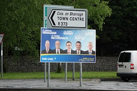 In the lead up to Friday's elections there are lots of posters up around the town. Click on photo to see if your favourite candidate is there.