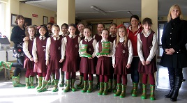 Ms. Ní Fhearghail's third class pupils recently won a pair of Mayo Wellies each. Click on the Mayo Welly Winners link to see!