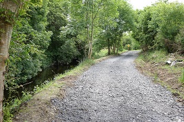 The new walk along the Castlebar River is gradually taking on some shape. Click to view the section just upstream of Ballynew.