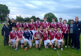 Joe Butler celebrates the Ballyvary Mayo Minor Hurling 