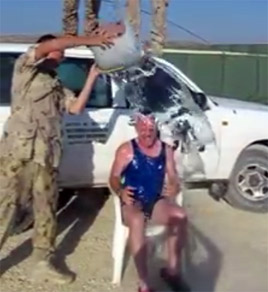 Kevin McDonald takes the Ice Challenge in Lebanon! Click on photo to view.