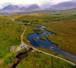 Lovely Lough Inagh. Click photo for details.