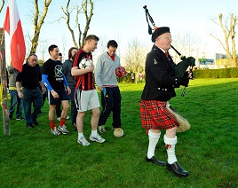 Scenes from yesterday's 100 year recreation of the famous Christmas Truce in 1914 at Mayo Peace Park. Click on photo for more from Ken Wright.