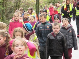 Breaffy NS took part in an Operation Transformation Walk through Breaffy Woods. Click on photo for more.