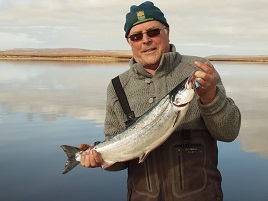 First salmon of the year from Carrowmore Lake. Click on photo for the latest trout and salmon angling news. 