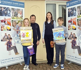 Ken Wright has the winners of the recent Easter Colouring Competition held by Castlebar Credit Union.