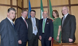Mayo County Council accorded a full Civic Reception to Kevin O'Malley, USA Ambassador to Ireland at a reception at Áras An Chontae Castlebar.