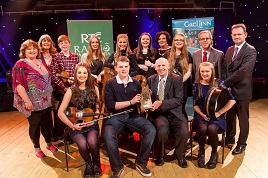 Glor Mhaigh Eo became the first Mayo winners of the 2015 Siansa Gael Linn Competition. Click on photo for details from Cathy Kilkenny.