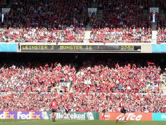 Scoreline Leinster 3 Munster 16