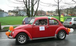 Beetling along at the St. Patrick's Day Parade in Castlebar. Brendan Mullins captured the spirit of the Parade.