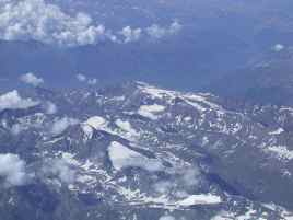 The Alps from the air - click photo for more from the Castlebar Photo Gallery.