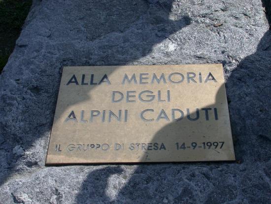 Alpine WW1 Monument