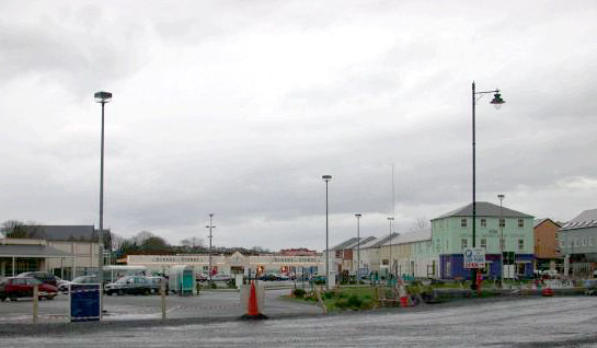 Dunnes Stores, Castlebar, is facing camera at other end of car park.