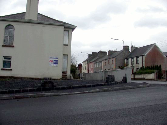 Looking towards Ellison Street with TF and Protestant Graveyard behind and hospital to right.