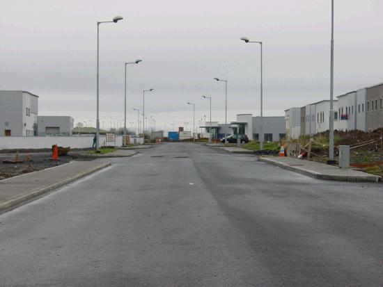 The Airport Industrial Estate is still under construction with a few units occupied to date.