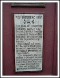 Plaque noting Humbert's association with Inn building.