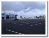 Woodies Car Park - looking alongthe line of the old airport runway!