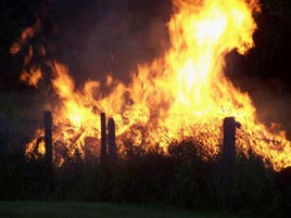 It's been a warm week but Christina Flynn is looking forward to even hotter Mid-Summer bonfires. Click above for more photos of last year's bonfire.