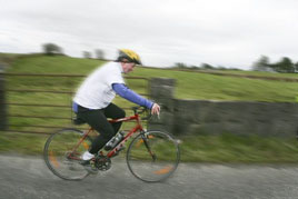 Enda Kenny participating in the recent Malin to Mizen cycle event in aid of the Irish Association of Supported Employment. Click photo for details of the event.