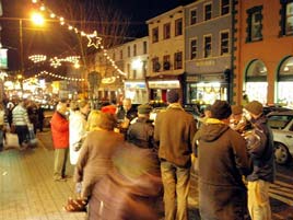 Castlebar Concert Band playing on Main Street yesterday afternoon. Click photo for more photos taken late yesterday.