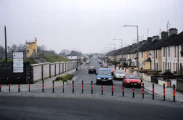 DaleMedia photo of new barriers at the end of McHale Road. Click photo for more work progressing around the town.