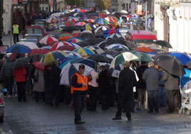 Photos of the protest march against cutbacks in local cancer services on Sunday. Click photo for more from Dalemedia.