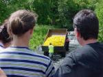 Waiting for the start of the race at Connor's Bridge, Turlough on the Castlebar River.