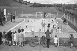 The swimming pool at St. Bridget's Crescent. Click photo for more Faces & Places around Castlebar 1966-1970 from Jack Loftus.