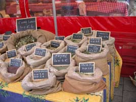 Herbs and spices at the French Market!