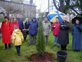 Planting the Millennium Tree at the end of the Jubilee Year