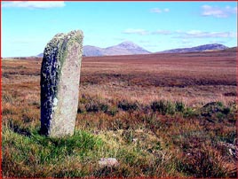 A prehistoric standing stone in the Doolough Valley. Click photo for more details from the Mayo Historical and Archaeological society.