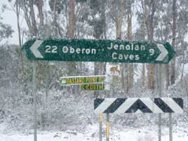 Mid-winter in Australia - and it's been snowing in the Blue Mountains!