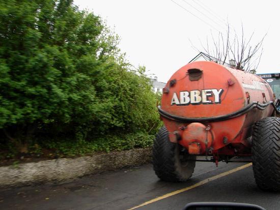 Even on the main streets of Castlebar - it's hard to get away from the rural influence.