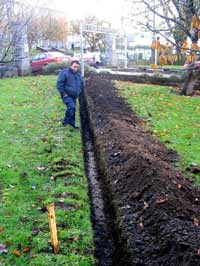 What lies beneath? Noel O'Neill describes the unearthing of an old church floor that predates the existing 1901 building.