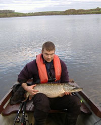 Brian Kelly, Castlebar, caught this 19.9 lbs pike in a competition held on Bilberry and Lough Lannagh. Click photo for more details.