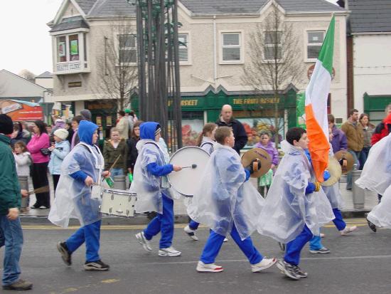 On the Market Square Castlebar - St Patrick's Day Parade 2006