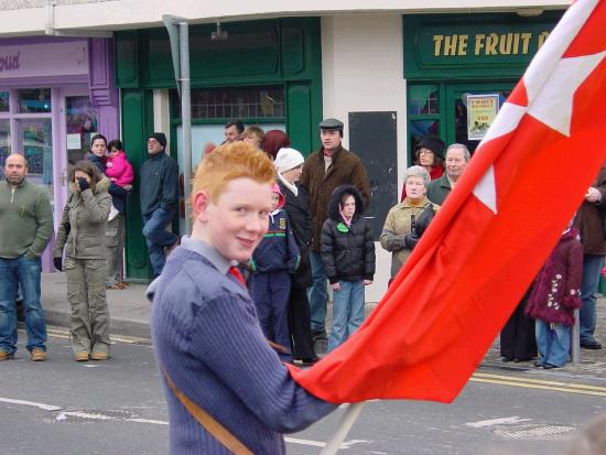 On the Market Square Castlebar - St Patrick's Day Parade 2006