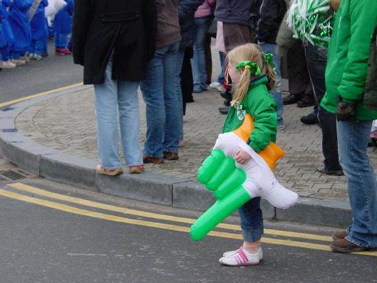 On the Market Square Castlebar - St Patrick's Day Parade 2006