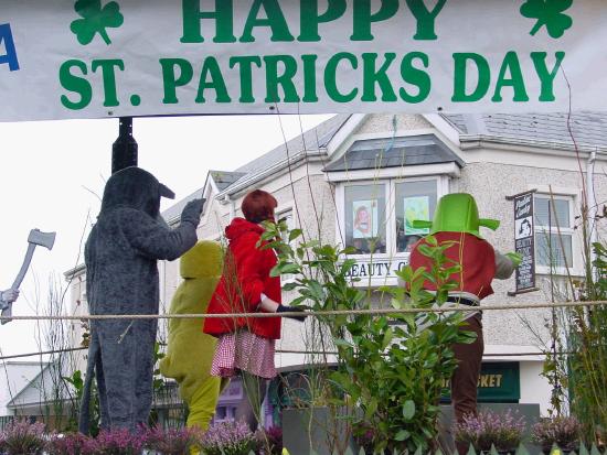 On the Market Square Castlebar - St Patrick's Day Parade 2006