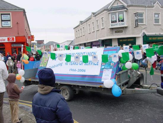 On the Market Square Castlebar - St Patrick's Day Parade 2006