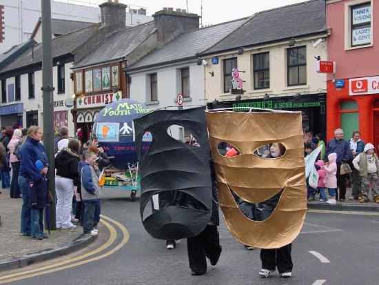 On the Market Square Castlebar - St Patrick's Day Parade 2006