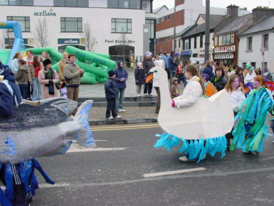 On the Market Square Castlebar - St Patrick's Day Parade 2006