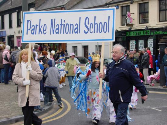 On the Market Square Castlebar - St Patrick's Day Parade 2006