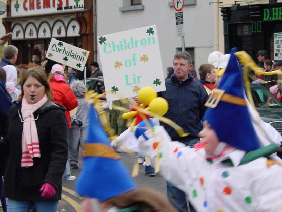 On the Market Square Castlebar - St Patrick's Day Parade 2006