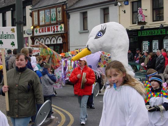 On the Market Square Castlebar - St Patrick's Day Parade 2006