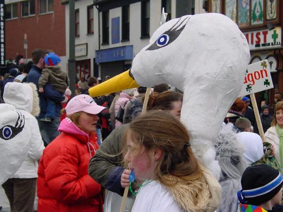 On the Market Square Castlebar - St Patrick's Day Parade 2006