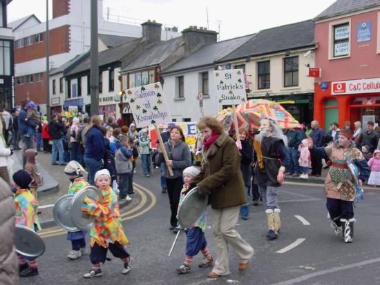 On the Market Square Castlebar - St Patrick's Day Parade 2006