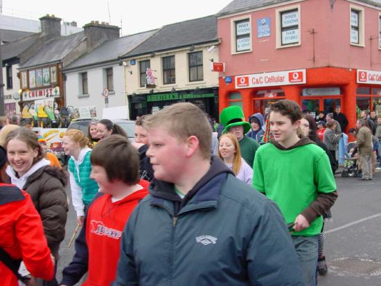 On the Market Square Castlebar - St Patrick's Day Parade 2006