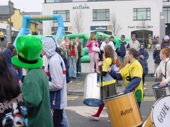 On the Market Square Castlebar - St Patrick's Day Parade 2006